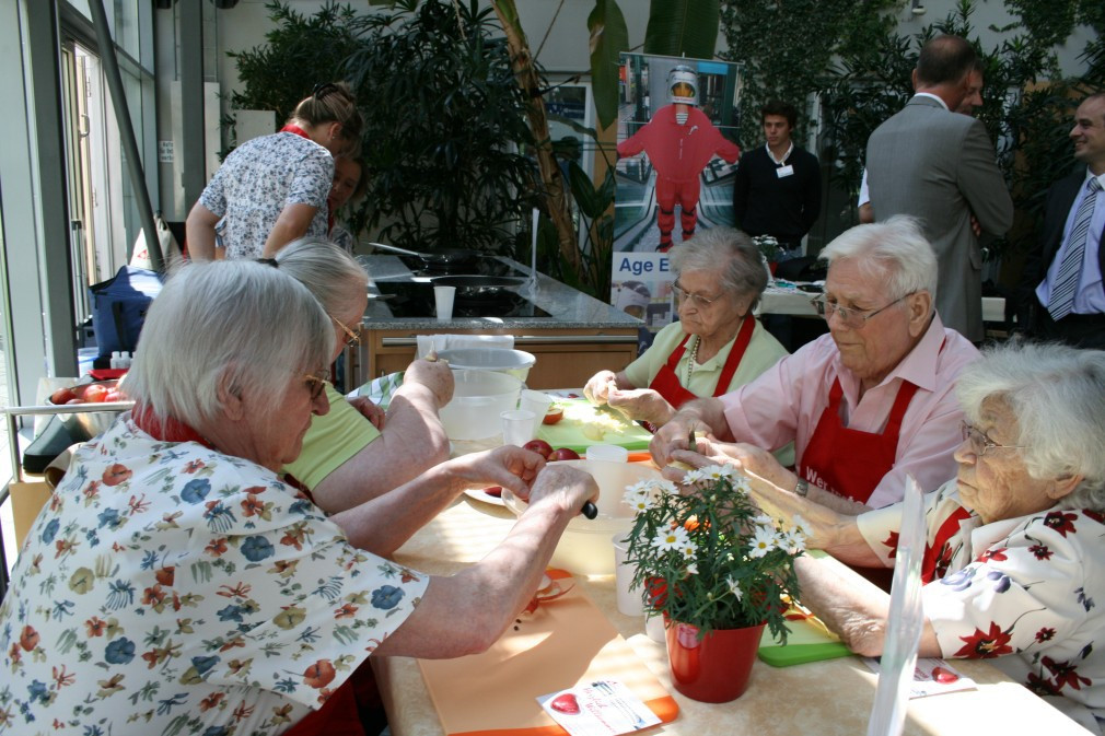 Kochaktion in der Caritasklinik