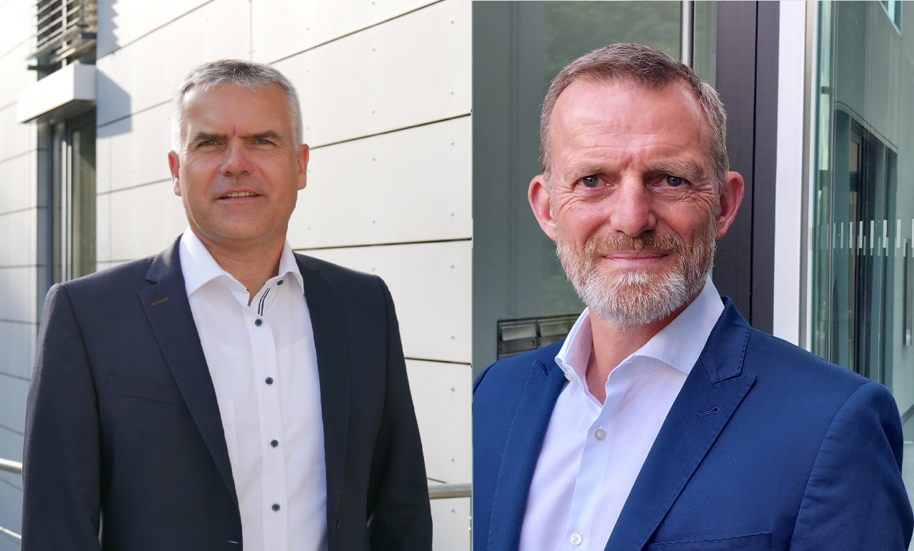 Links: Michael Groß, neuer Geschäftsführer der cts Altenhilfe
Rechts: Frank Oran, neuer Geschäftsführer der cts Service GmbH